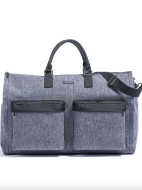 HOOK & ALBERT - Gray Garment Weekender Duffle Bag Travel Luggage